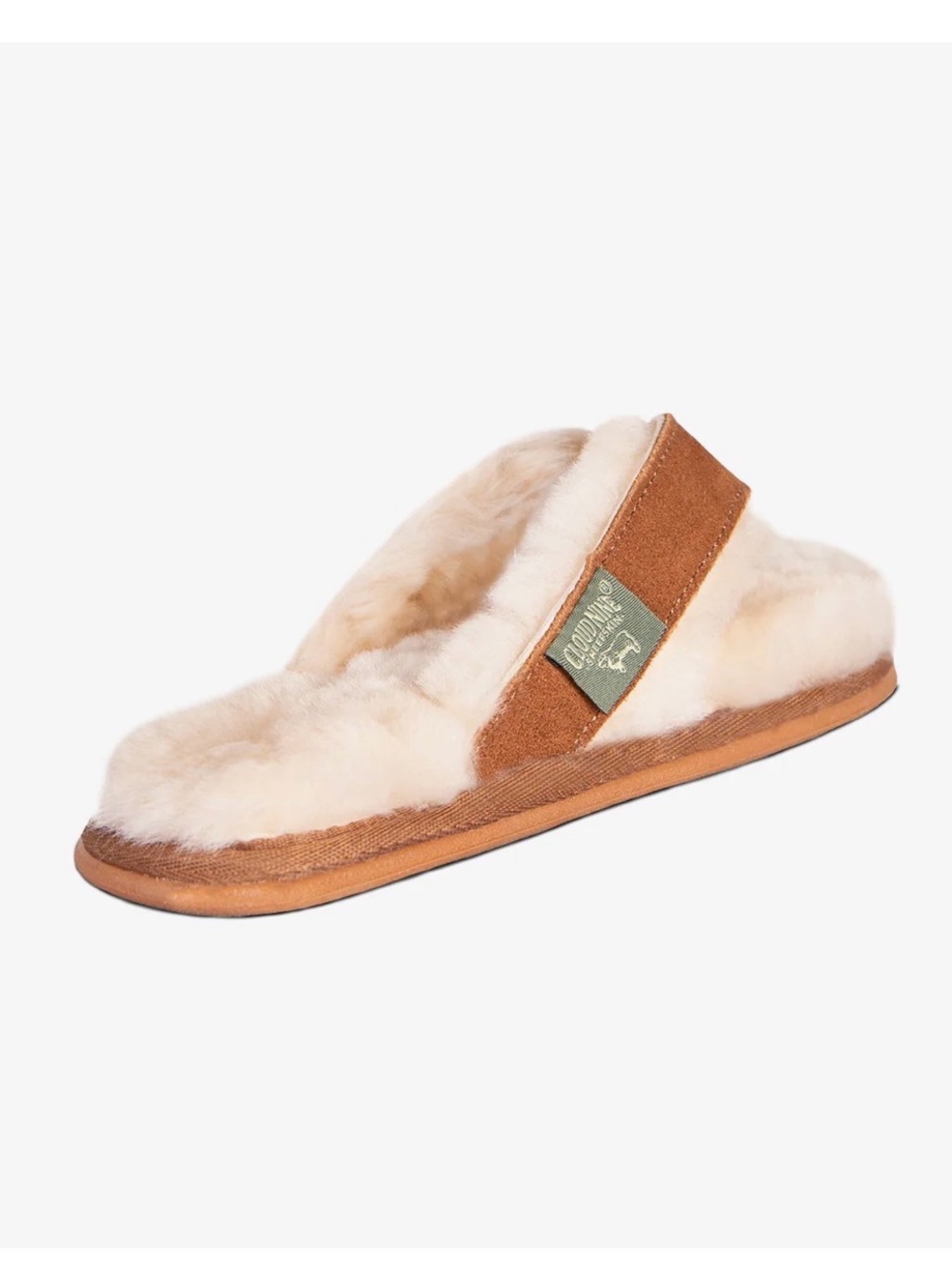 Cloud Nine Sheep Skin Sandals- Cream/Brown